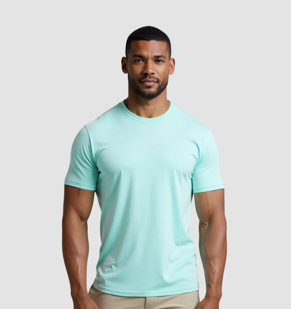 Das Tech-T-Shirt – Türkisblau