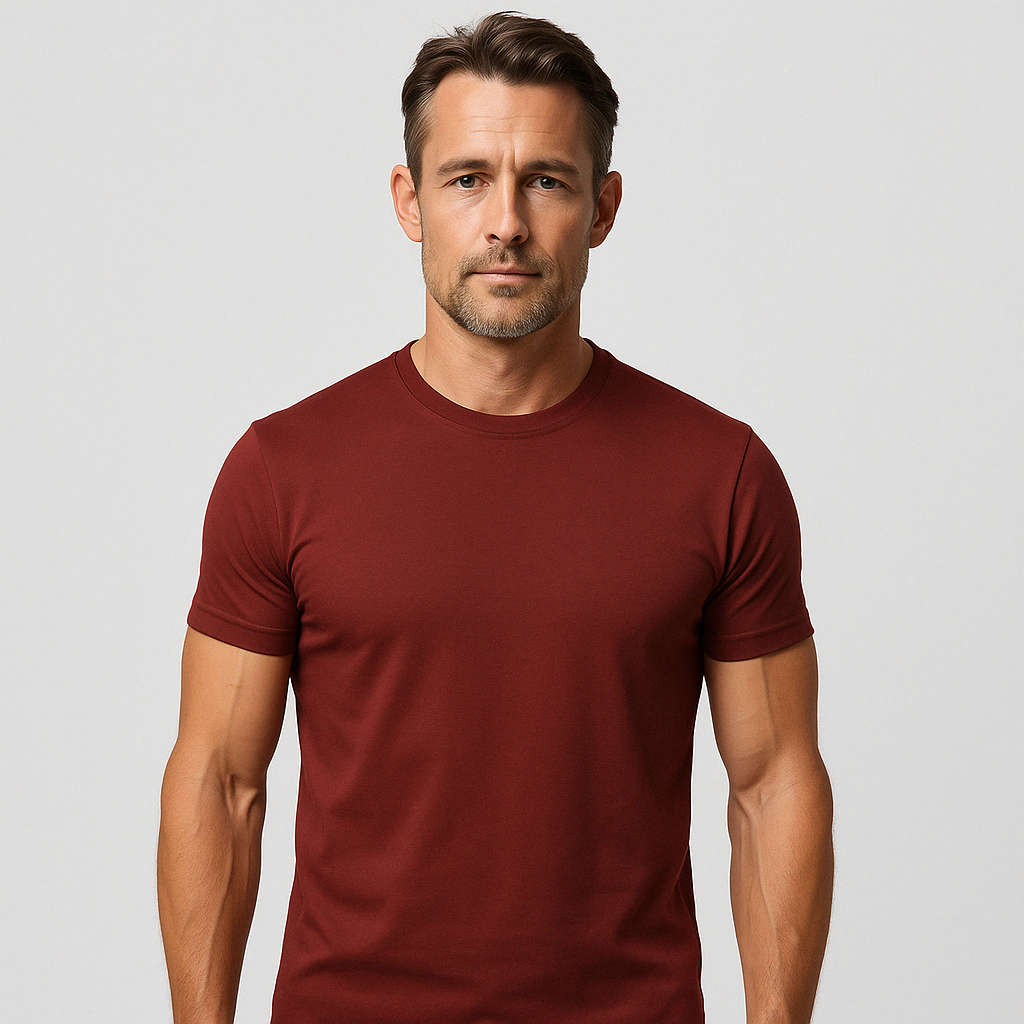 Das Tech-T-Shirt – Bordeaux