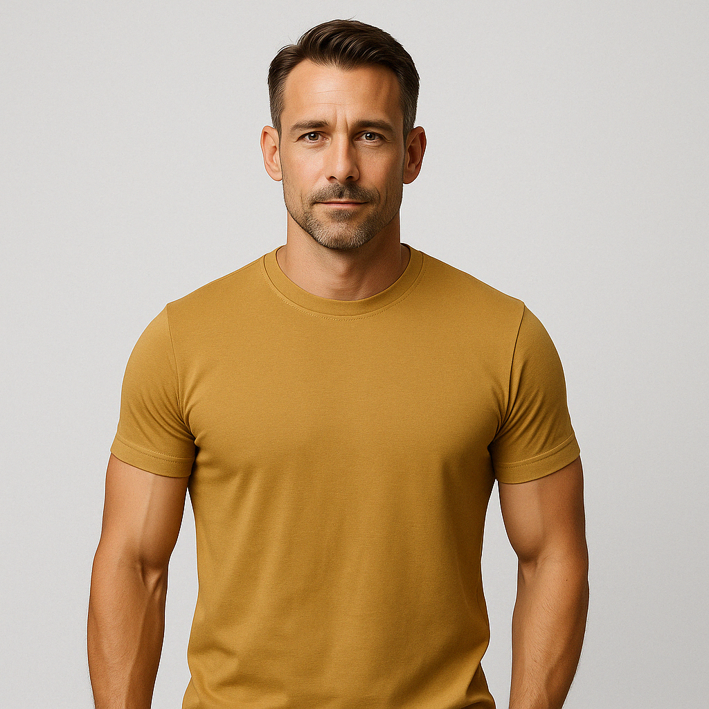 Das Tech-T-Shirt – Senfgelb