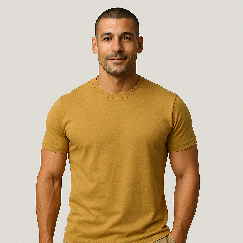 Das Tech-T-Shirt – Senfgelb