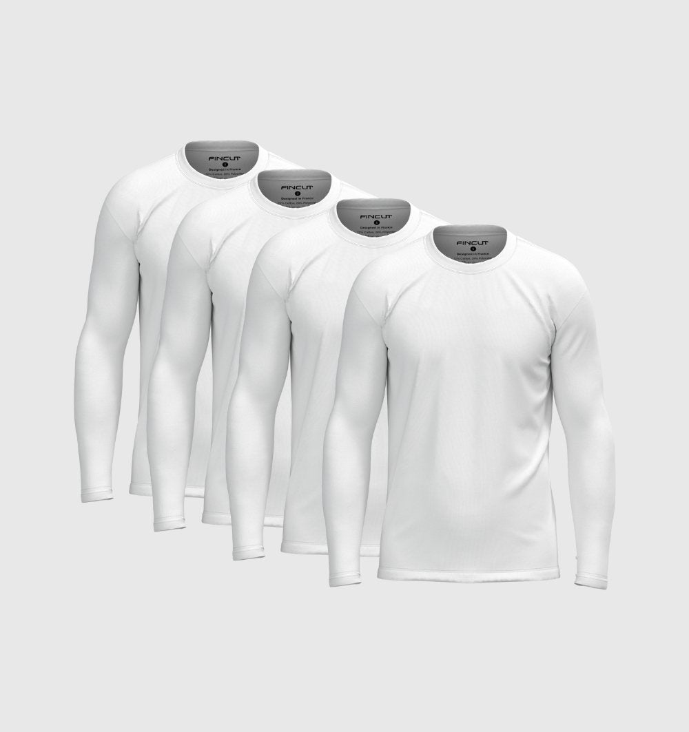 Pack de 4 Manches Longues - Blanc