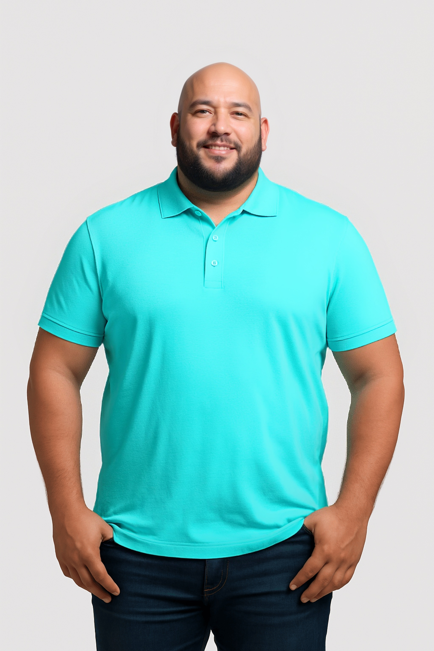 4er-Pack Poloshirts - Türkis