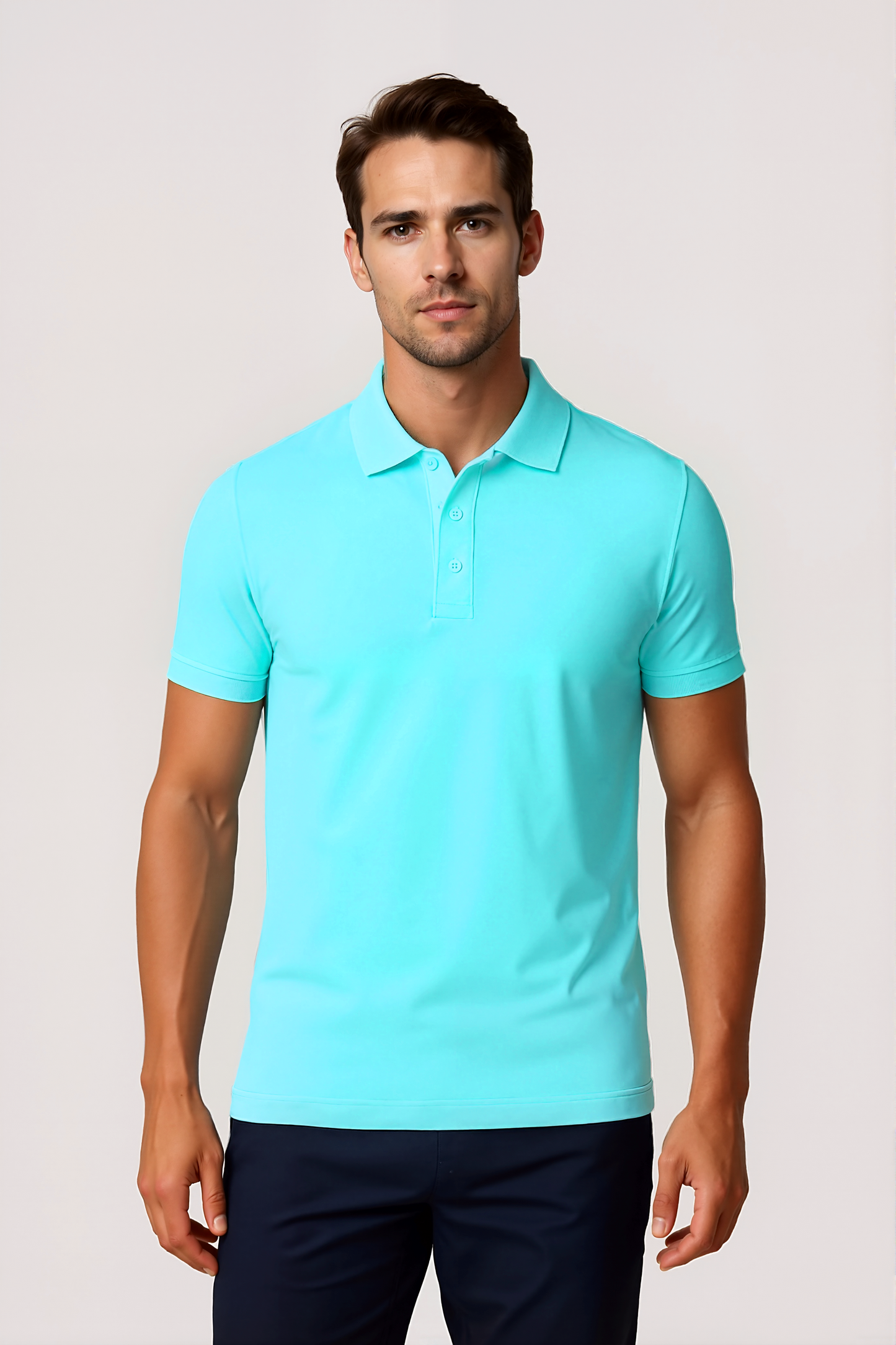 4er-Pack Poloshirts - Türkis