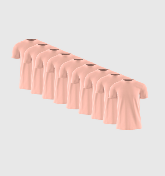 9er-Pack – Lachsfarben