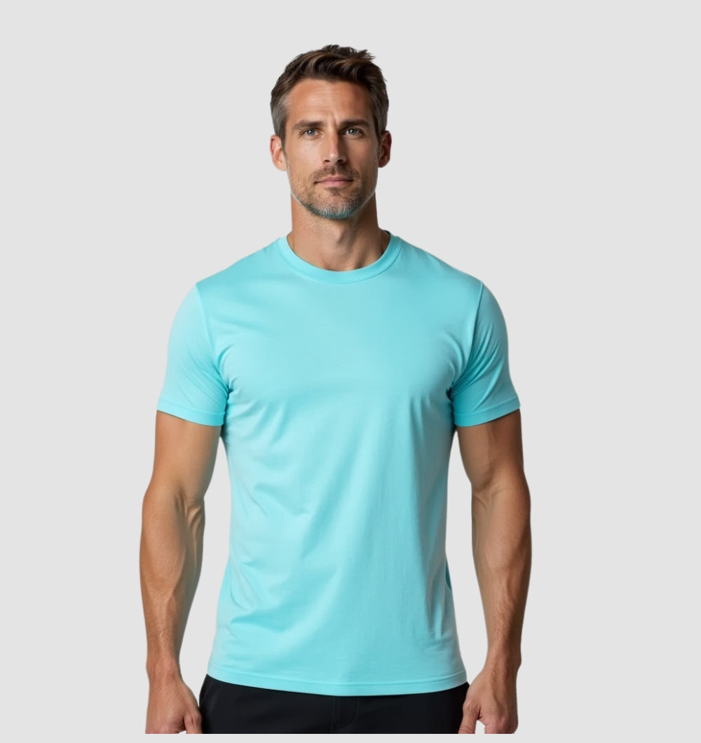 Das Tech-T-Shirt – Türkisblau