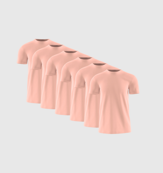 6er-Pack – Lachsfarben