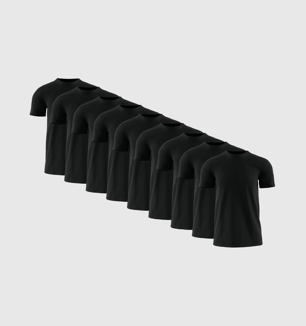 9er-Pack – Schwarz