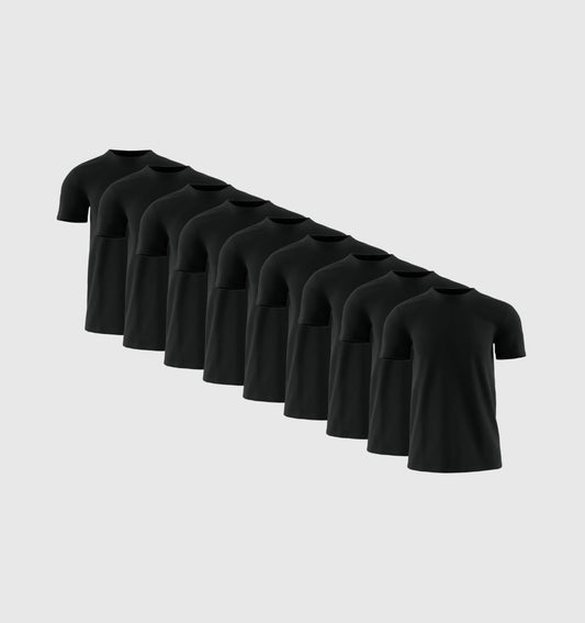 9er-Pack – Schwarz