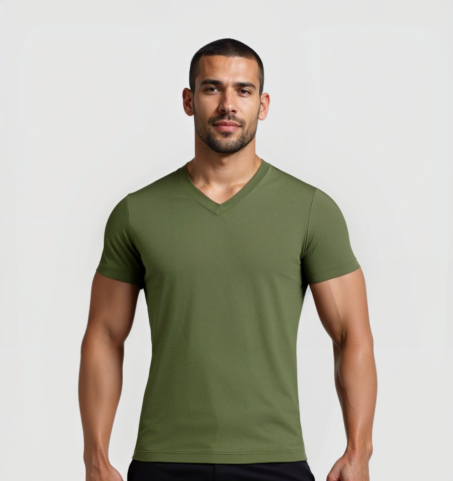 4er-Pack V-Ausschnitt-Shirts - Herbst