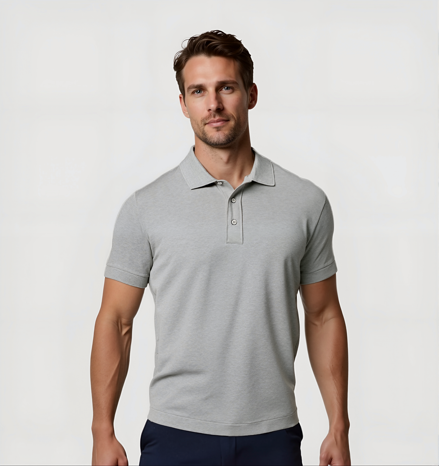4er-Pack Poloshirts - Grau