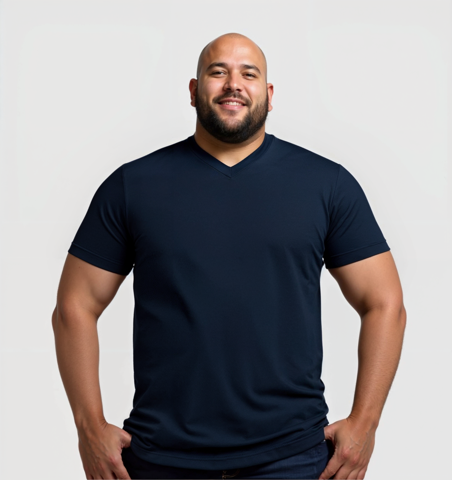 3er-Pack V-Ausschnitt-Shirts - Marineblau