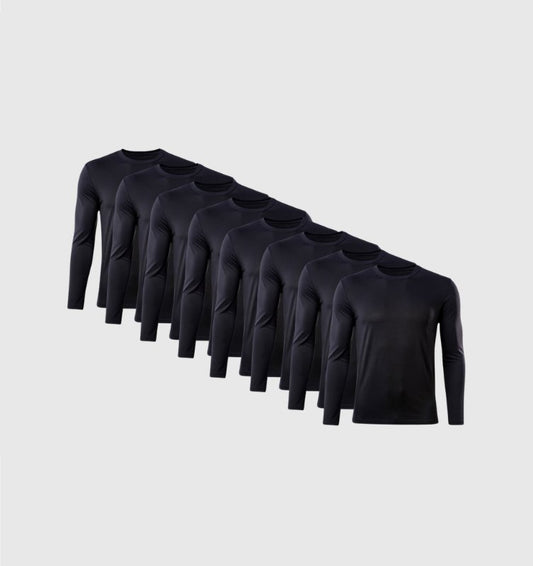 Pack de 8 Manches Longues - Noir