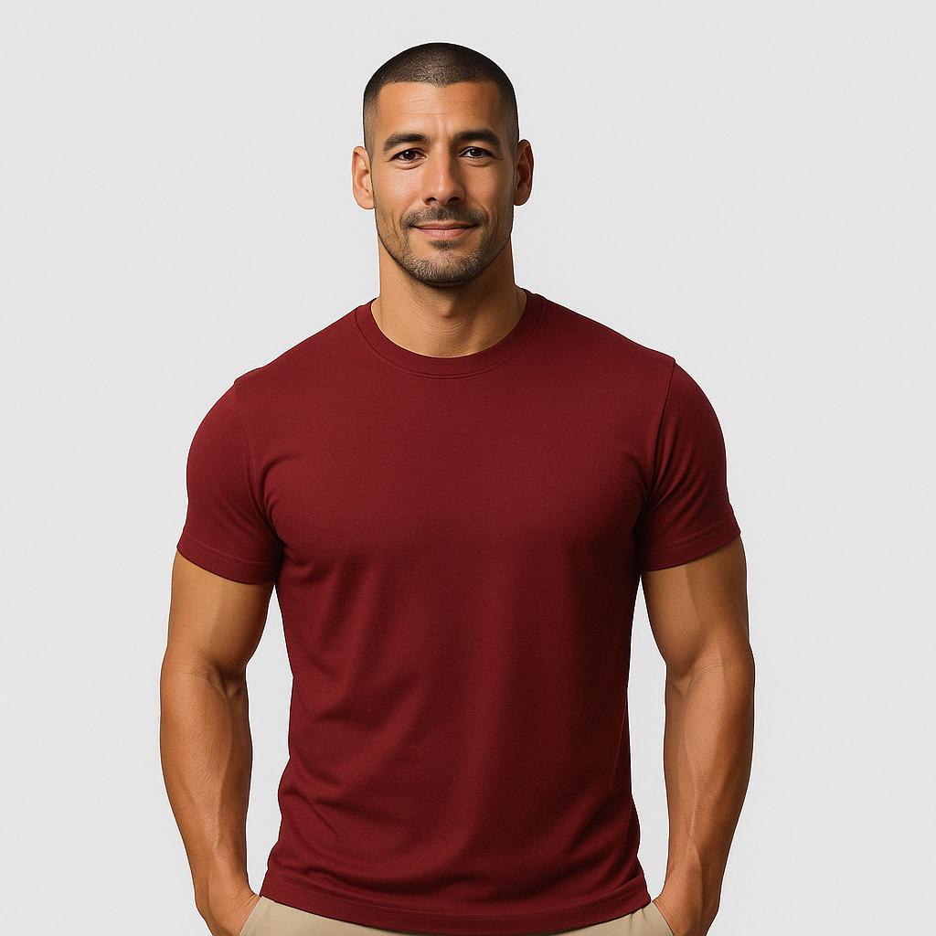 Das Tech-T-Shirt – Bordeaux