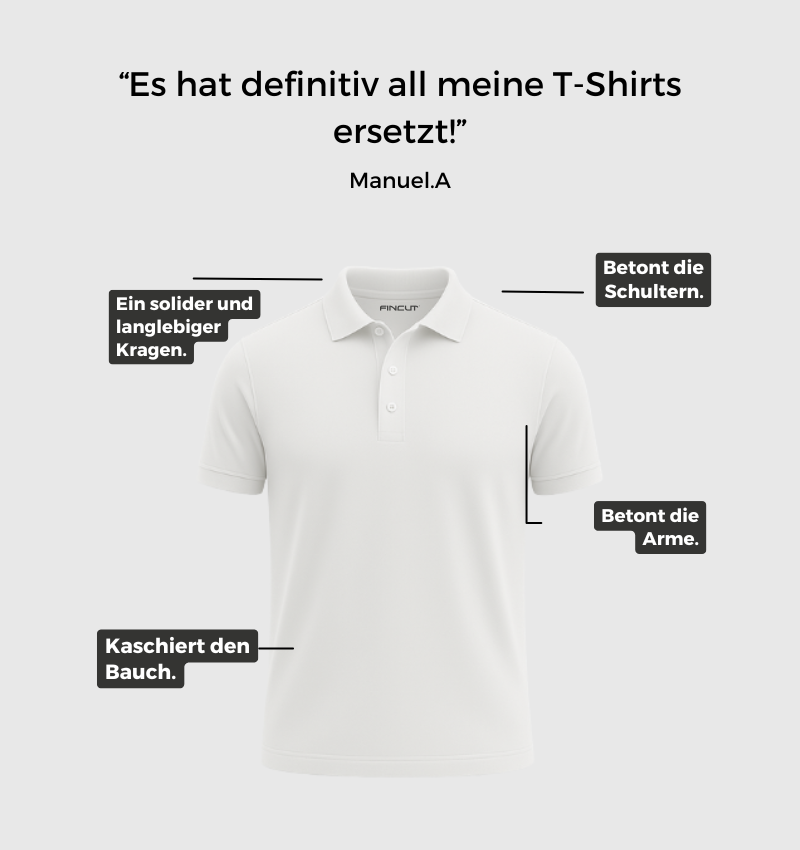 3er-Pack Poloshirts – Weiß