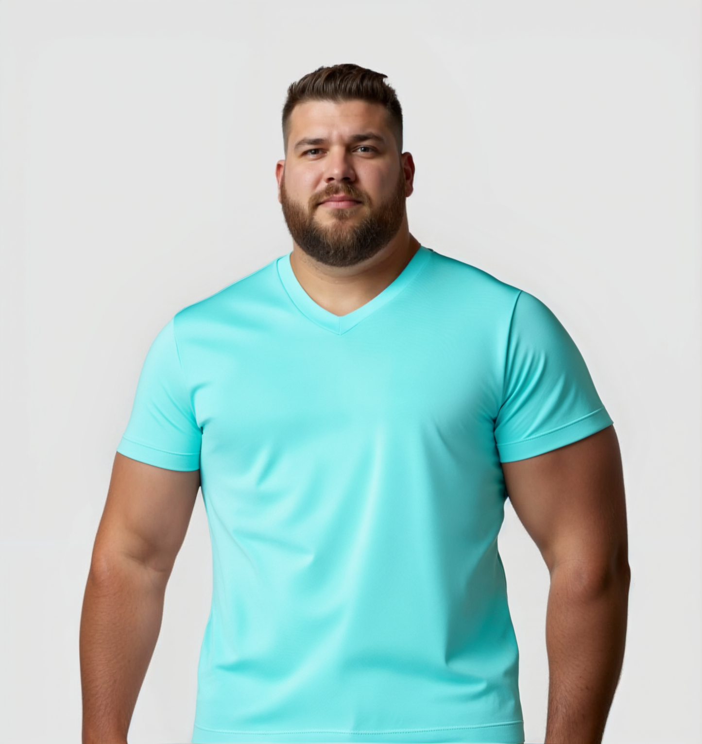 3er-Pack V-Ausschnitt-Shirts - Türkis